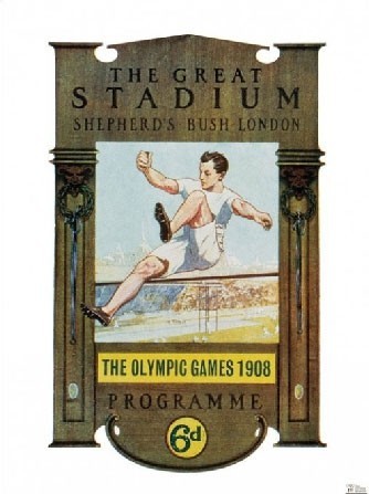 Pyramid Posters London 1908 Olympics - reprodukcja