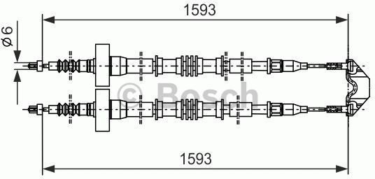Bosch Cięgno, hamulec postojowy 1 987 477 527
