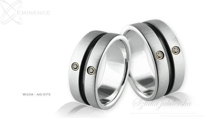 Eminence Obrączki srebrne - wzór Ag-073