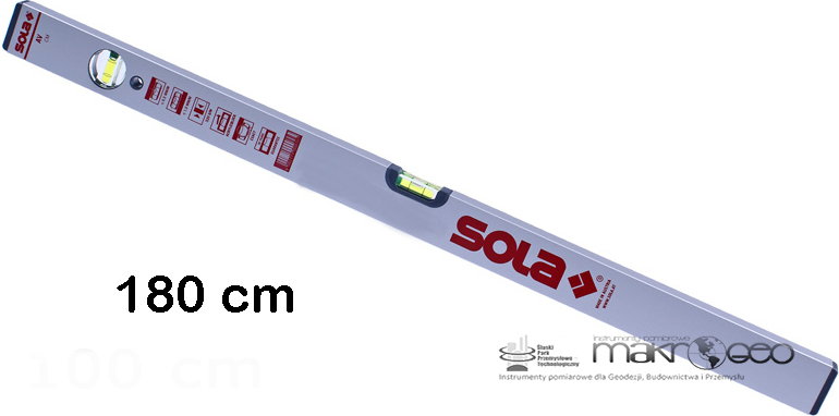 Sola Poziomnica AV 180 cm