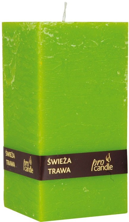 Pro Candle wieca zapachowa ProCandle 734004 / prostopadłościan / świeża trawa