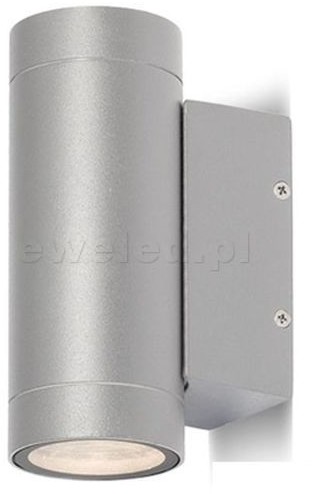 Redlux Kinkiet MIZZI II srebrnoszara 230V GU10 2x35W IP54 R10553
