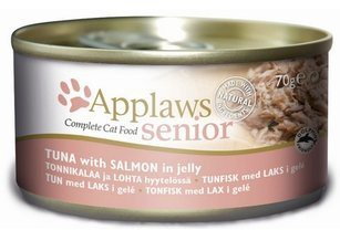 Applaws puszka dla kota Senior tuńczyk & łosoś 70g / 5060333431952