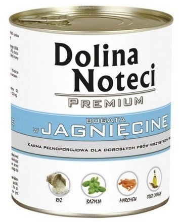 Dolina Noteci Premium Pies Jagnięcina Puszka 800g 9601
