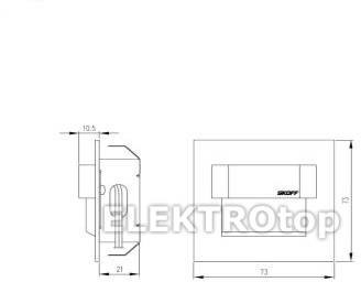 Skoff TANGO - D (czarny) / WW (ciepły biały) [obud. Aluminium] ML-TAN-D-H-1-PL-0