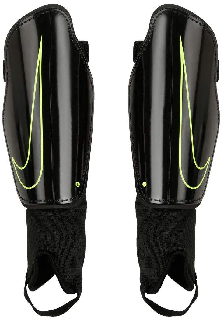 Nike Performance CHARGE Nagolenniki schwarz/neongelb SP2093