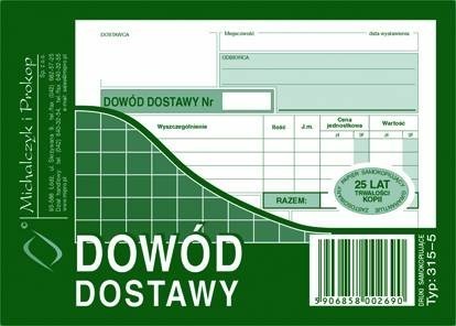 Michalczyk&Prokop DOWÓD DOSTAWY A6 315-5
