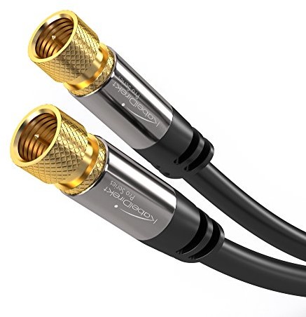 KabelDirekt PRO Series kabel antenowy, długość: 10 m, 75 Ohm, HDTV, SAT, wtyk typu F 195