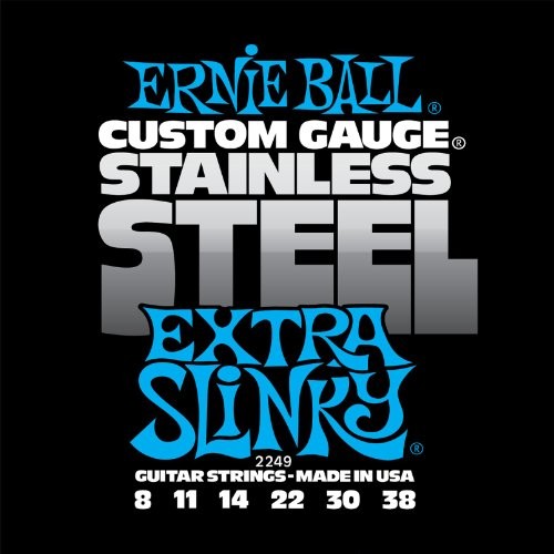 Ernie Ball Stainless Steel Electric Guitar Strings 2249