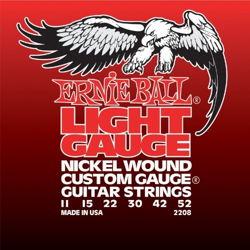 Ernie Ball Nickel Wound Custom Gauge Electric Guitar Strings 2208