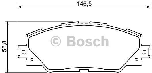 Bosch Zestaw klocków hamulcowych, hamulce tarczowe 0 986 494 174