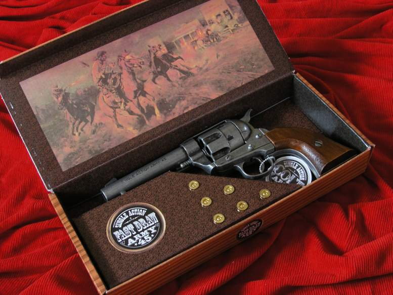 Hiszpania COLT PEACE MAKER 1873r SINGLE ACTION ARMY CAL 45 krótki kolor stalowy