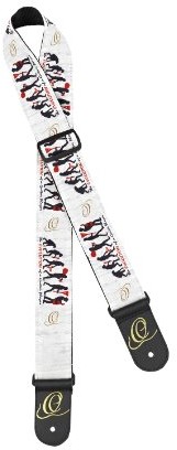 Ortega osn-50evo Nylon pasek Evolution wzornictwo bardzo stabilny skórzana końcówkami, 50 MM szerokości 142 cm długości OSN-50EVO