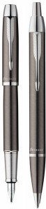Parker Komplet IM gun metal CT pióro+Długopis AT515