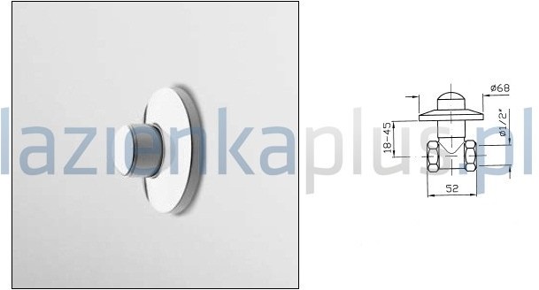 Zuchetti Zawór odcinający Wosh Z9361P.9500C8 Z9361P9500C8