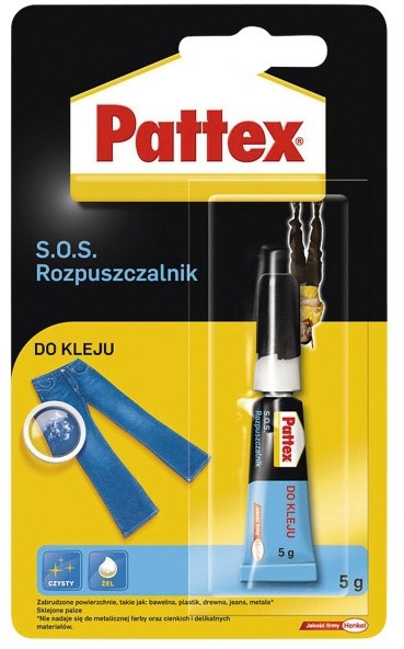 Фото - Герметик / рідкі цвяхи Rozpuszczalnik do kleju Pattex S.O.S. 5 g