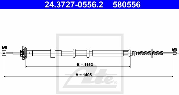 ATE LINKA HAM 24.3727-0556.2 FIAT PANDA 1.4 10- 24.3727-0556.2