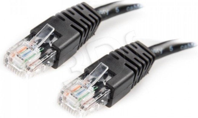 Gembird Patchcord RJ45, KAT. 5e, UTP, 0,25M, CZARNY SIEGEMPAT0002 (PP12-0.25M/BK)
