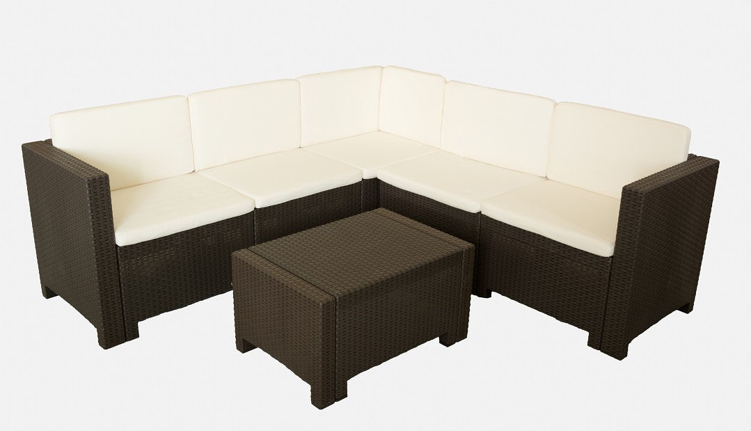 Bica Zestaw technorattanowy Colorado Corner brązowy BC9025BR
