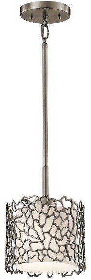 Elstead Lighting Lampa wisząca Srebrny CORAL KL/SILCORAL/MP -
