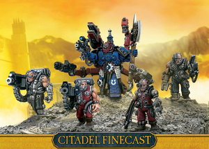 Games Workshop Space Marines Techmarine with Servitors (Finecast)
