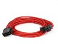 Phanteks Kabel przedłużający 6+2-Pin PCIe, 0.5 m, czerwony PH-CB8VRD (PH-CB8V_RD)