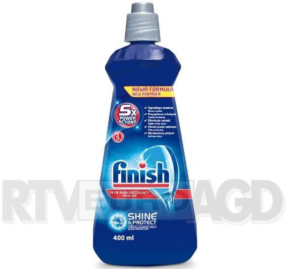 Finish Płyn nabłyszczający shine and dry 400 ml