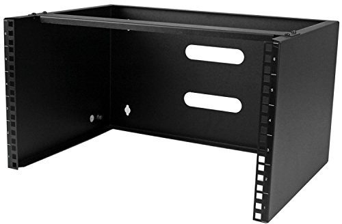 STARTECH.COM Startech.COM WALLMOUNT6 uchwyt ścienny do Patch Panel  6U do montażu na ścianie 3U Czarny stojak WALLMOUNT6