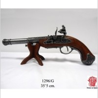 Denix (1296/G) PISTOLET SKAŁKOWY DLA LEWORĘCZNYCH INDYJSKI Z XVIII W 1296G