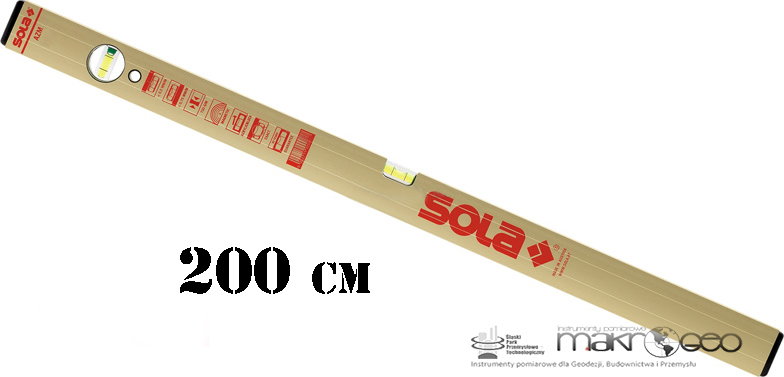 Sola Poziomnica AZM 200cm magnetyczna