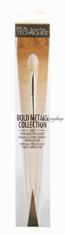 Real Techniques Bold Metals Collection - TRIANGLE CONCEALER - 102 - Trójkątny pędzel do korektora - 1443 REAPK14