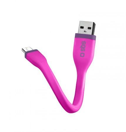 SBS Kabel USB-micro-USB Różowy