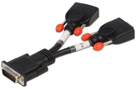 LINDY Lindy Video Splitter Cables, czarny 41010