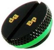 Bitspower korek 1/4 - płaski, czarny mat