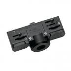 Spotline EUTRAC 3-phase track adapter, black incl. mounting accessory 145990 204