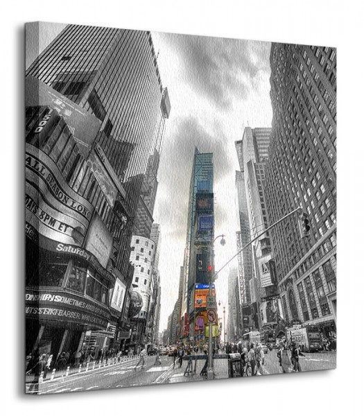 Nice wall Times Square Silver (New York) - Obraz na płótnie CKS0698