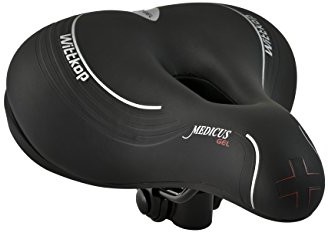 Selle Royal Büchel Grande Citta Medicus 97204 Siodełko Rowerowe, Damskie, Z Ekstra Wypełnieniem, Kolor Czarny (97204_001)