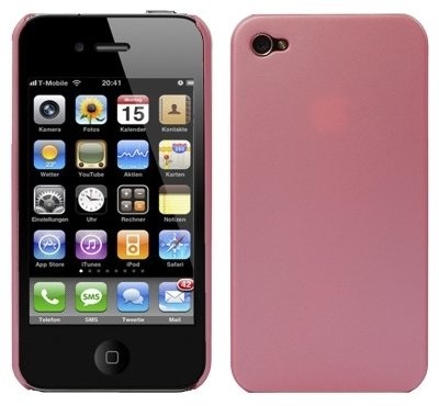 APPLE Logotrans Standard Series Hartschale für iPhone 4 rosa