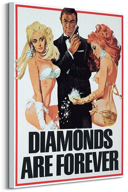 Pyramid Posters James Bond (Diamonds are Forever Girls) - Obraz na płótnie WDC99469