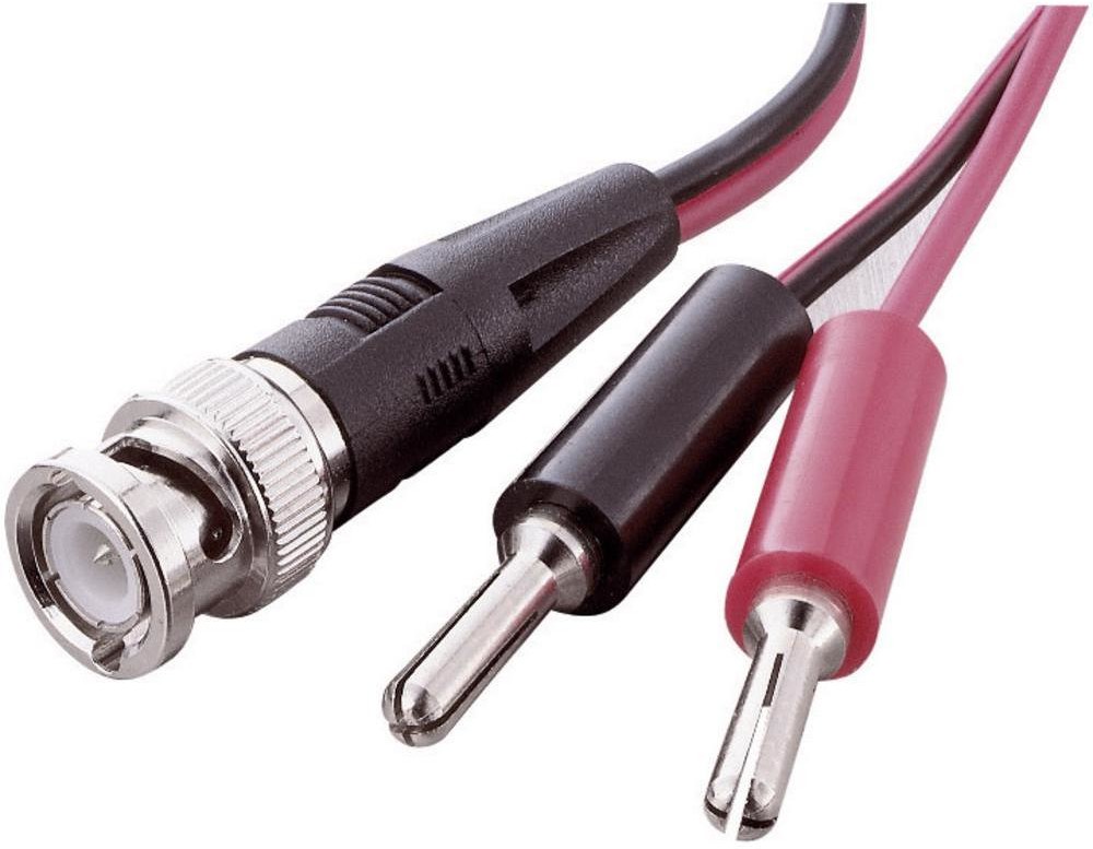 Voltcraft Kabel pomiarowy BNC 2x4 mm 800 mm (KC300B)