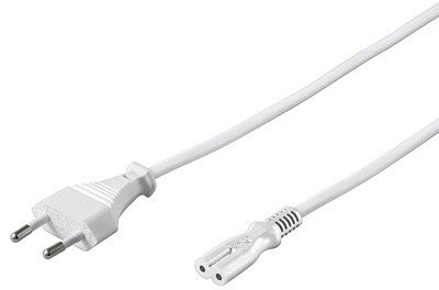 Wentronic Kabel sieciowy Euro Biały, różnych długościach 5 m biały 4040849939884