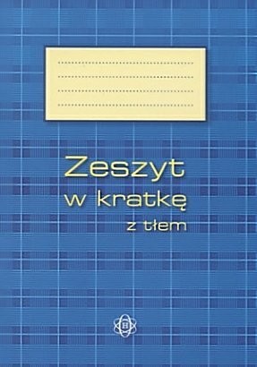 Zeszyt w kratkę z tłem Praca Zbiorowa