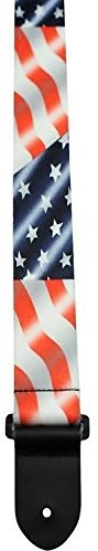 Perri's Leather Ltd perri kroki Leather pllpcpaf poliester gitara pasek flaga USA PLLPCPAF