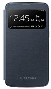 Samsung S View etui pokrowiec ochronny Premium Case Cover do Galaxy Mega, Galaxy Mega, czarny