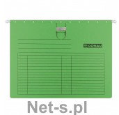 Donau Teczka zawieszkowa z wąsem, A4, 230gsm, zielona