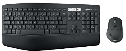 Logitech mk850 Performance bezprzewodowa klawiatura i mysz Combo (USB, Bluetooth), czarny 920-008222