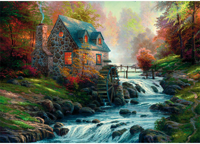 Schmidt Spiele Puzzle 1000 el. THOMAS KINKADE W starym młynie SHP022