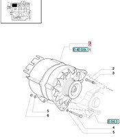 CNH ALTERNATOR NEW HOLLAND 120A 87755553