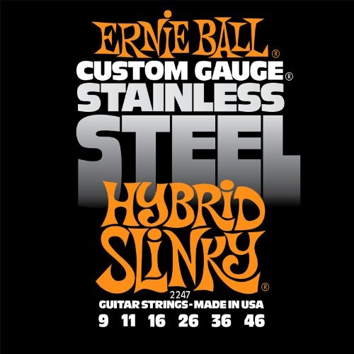 Ernie Ball Stainless Steel Electric Guitar Strings 2247