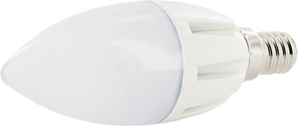 Whitenergy Żarówka LED Świeczka C37 10xSMD 3030 5,5W E14 ciepłe białe 08881